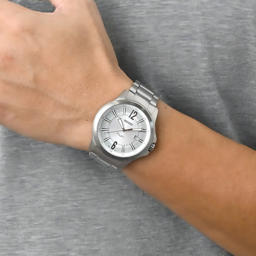 Relógio Orient Masculino Analógico Aço Mbss1276 Correia Prata Bisel Prata Fundo Prata