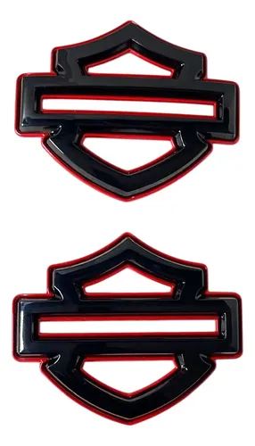 HARLEY-DAVIDSON タンク エンブレム Par Logo Emblema Harley Davidson Metal Tanque 97x82mm | MercadoLivre