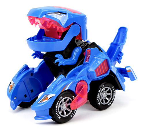 Imagen 6 de 10 de Auto Con Luces Que Se Transforma En Dinosaurio Deformación