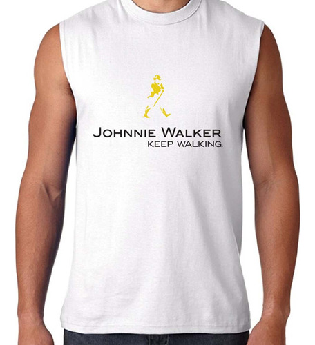 Remera Johnnie Walker Musculosa 100% Algodón B 3