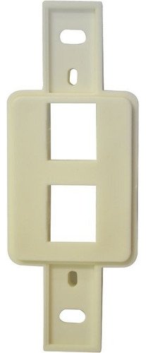 Suporte P/keystone (rj 45 E Rj 12 ) Bege - 01pç