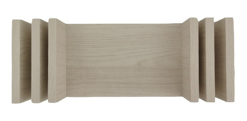 Imagen 4 de 10 de Set De 3 Repisas Flotantes Estilo U 30 X 15 Cm Color Teca Ártico