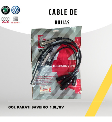 Cables De Bujía Con Aislante Metálico Para Vw  Gol Parati 