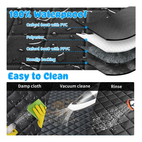 Funda De Asiento Para Perro 100% Impermeable Con Ventana Vis