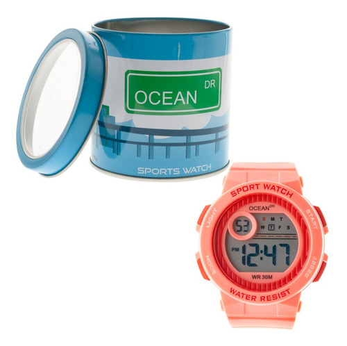 Imagen 4 de 6 de Reloj Mujer Sumergible Digital Ocean Dr. Deportivo Dig159