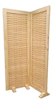 Comprar Biombo Plegable 2 Hojas Trenzado Pino Panel Separador