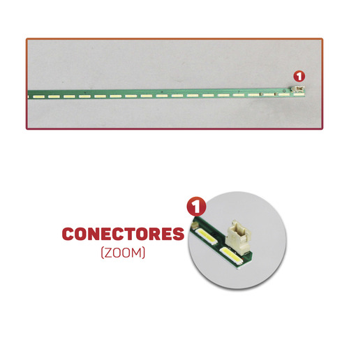 Kit 2 Barras Led Barramento 49lf5400 49lf5410 49lf5900