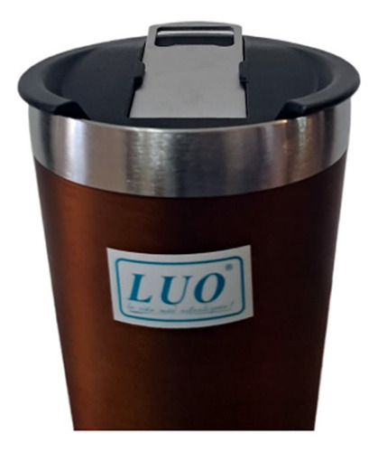 Vaso Térmico Cervecero Luo Chocolate Lisa