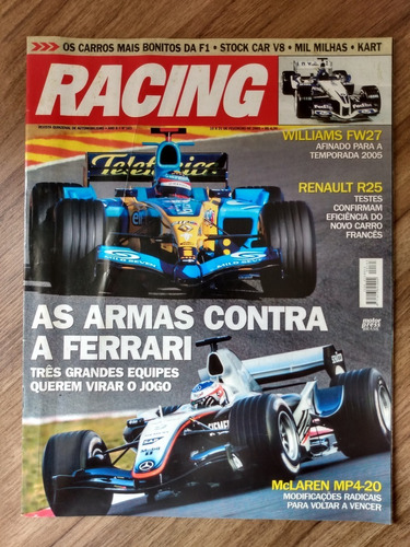 Revista Racing 163 / Os Carros Mais Bonitos Da Formula 1!