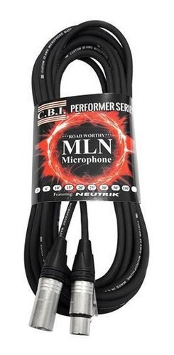 Mln50 Cable Para Microfono Xlr A Xlr 15m Cbi Mln-50