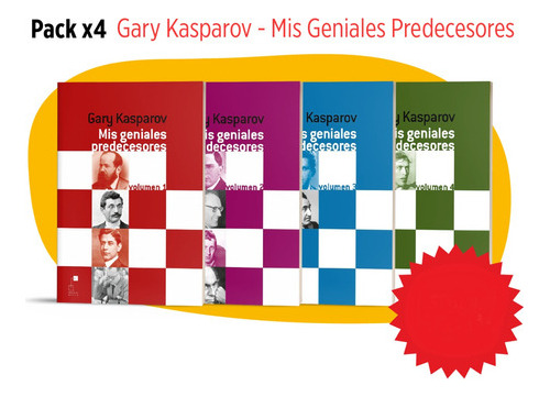 Pack X 4 Gary Kasparov Mis Geniales Predecesores Vol. 1 Al 