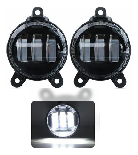 Faro Led Luz Blanca Neblinero 3.5 Pulgadas Fondo Negro