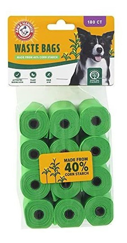 Recargas Bolsas Desechos Perro Arm & Hammer, Verde, 180 Uds.