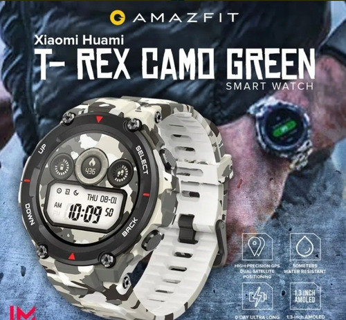 Amazfit T-rex - Usado Camuflado Preto (Usado)