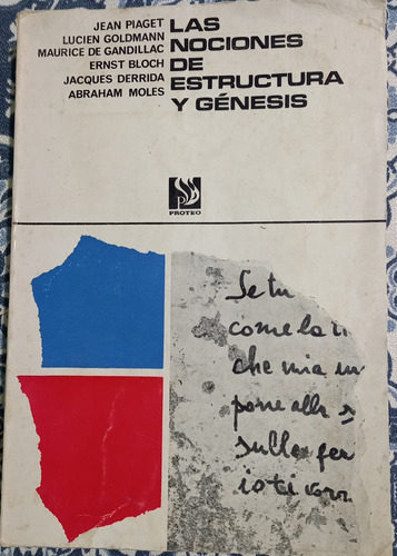 Las Nociones De Estructura Y Genesis - Jean Piaget