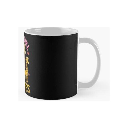 Taza Solo Una Chica Que Ama A Las Jirafas Lindo Y Divertido 