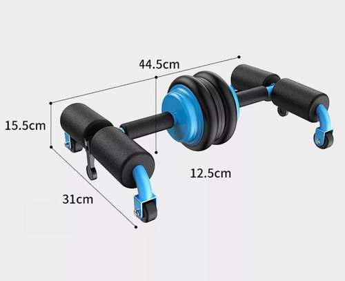 Maquina Abdominales Multifunción Rueda Ejercicios Desmontaje