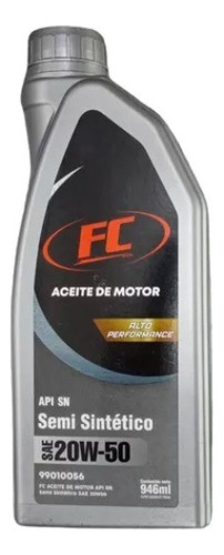 Aceite 20w-50 Semisintetico Fc