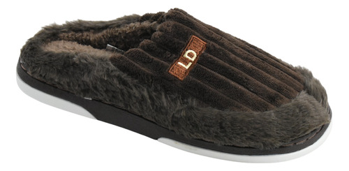 Pantufla Hombre Abierto Comodo Abrigo Suave Importado Ld 290