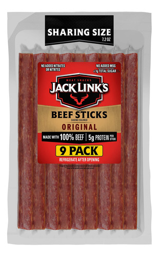 Jack Link's Palitos De Ternera, Original  Bocadillo De Prot