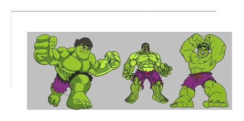 Matrices Maquinas Bordadoras Increible Hulk Pes Jef Dst