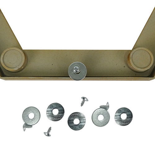 Espejo Decorativo De Pared Dorado Pack X3 Unid