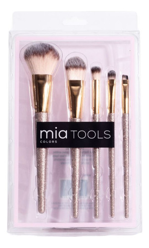 Mia Colors Tools Set De Brochas Glitter Para Maquillaje