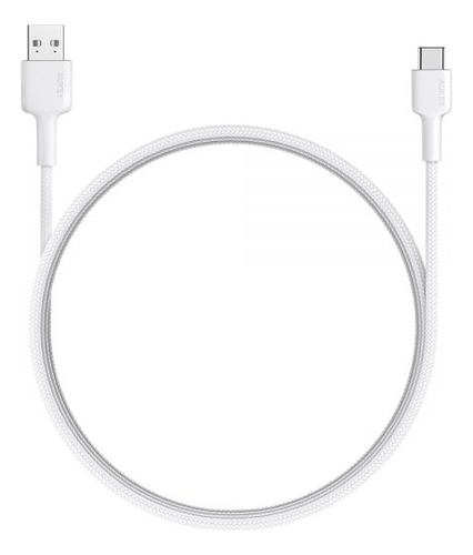 Aukey Cable Trenzado Nylone Usb 2.0 A Usb-c 0,9m Blanco - Cb
