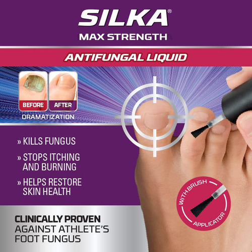 Líquido Antimicótico Silka Max Strength Para Hongos En Las U