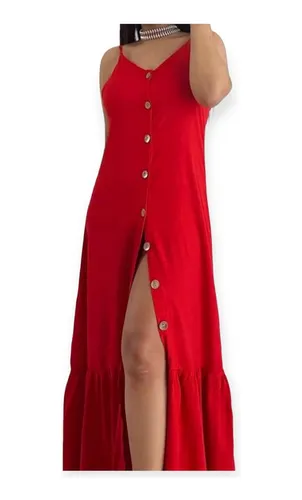 Vestido largo online con short abajo