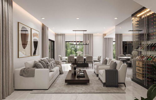 Venta De Villas Lujosa En Juan Dolio Frente Al Campo De Golf