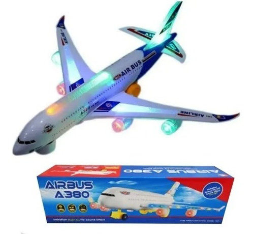 Avión Juguete Con Luces Sonido Movimiento Niños