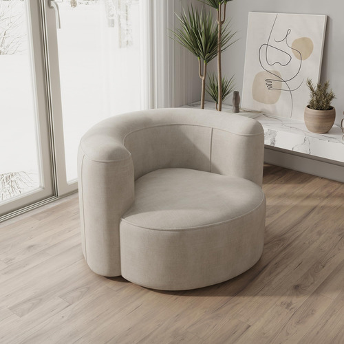 Acanva Sofa Moderno De Terciopelo Con Espalda Curvada Ajusta