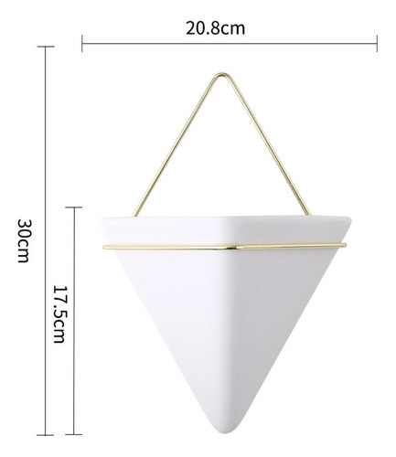 Macetero De Pared Triangular Decoración Nórdica De Maceta