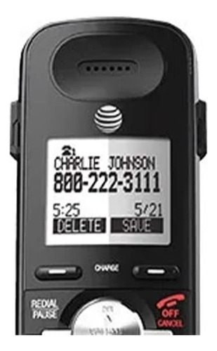 Teléfono Inalámbrico At&t Tl88102bk Dect 6.0 De 2 Líneas Con