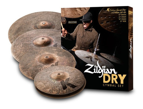 Kit De Pratos Zildjian Custom Special Dry Kcsp4681 Novo Nf