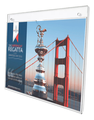 Porta Hojas Doble Carta Horizontal Acrílico Transparente 2mm