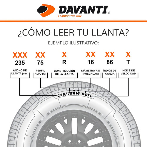 Kit de 2 llantas Davanti TERRATOURA A/T LT 235/75R15 104/101 T