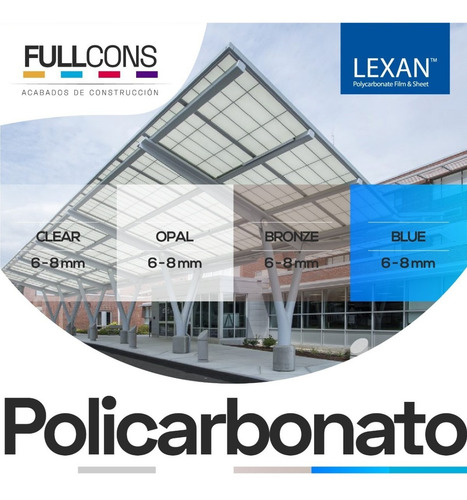 Imagen 3 de 9 de Policarbonato Translucido Tejas Pvc Alucobond