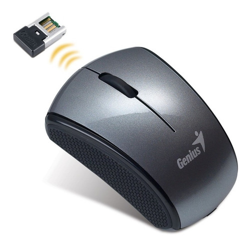 Imagen 4 de 7 de Mouse Mini Inalámbrico Genius Micro Traveler 900s Gris