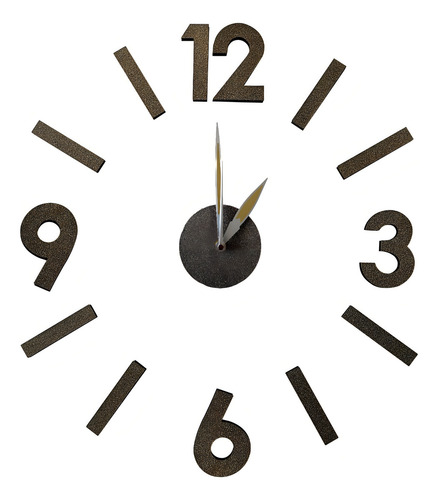 Reloj Pared Diy Sin Marco (manecilla Corta) Números Y Líneas