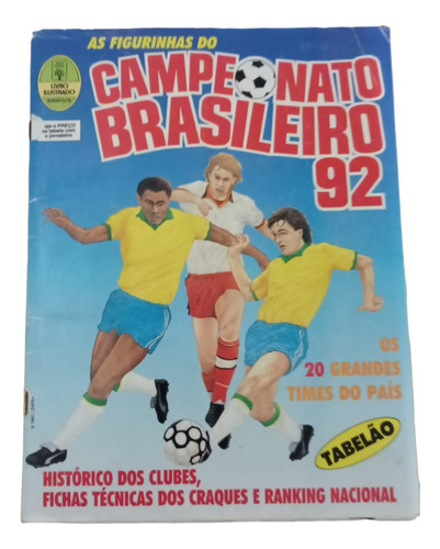 Álbum Campeonato Brasileiro De 1992 Completo
