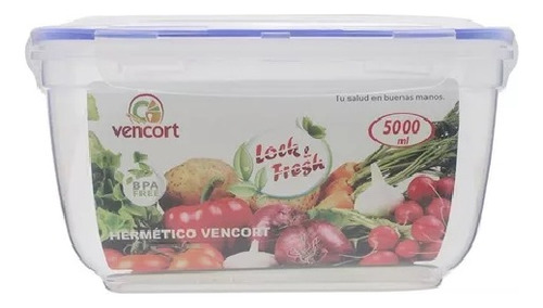 Juego 2 Hermeticos Contenedor De Alimentos  5 Lts 