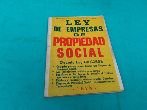 Mercurio Peruano:  Impreso Propiedad Social  1974 78p L157