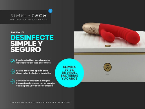 Imagen 3 de 7 de Caja Esterilizadora Luz Uv + Ozono Multifuncion Sex Toys