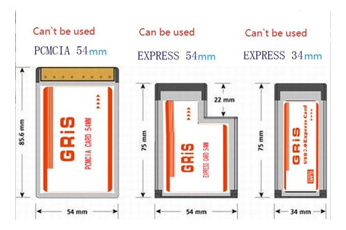 Jmt 3 Puertos Ocultos Dentro De Usb 3.0 A Expresscard De 54