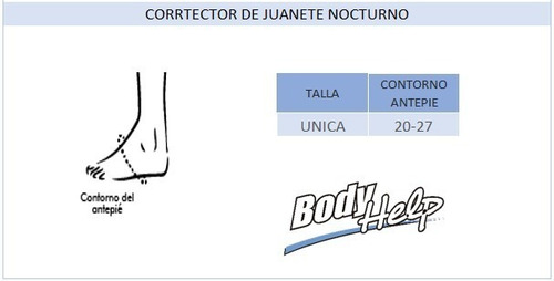 Imagen 2 de 2 de Corrector De Juanete Nocturno Body Help Azul Oscuro