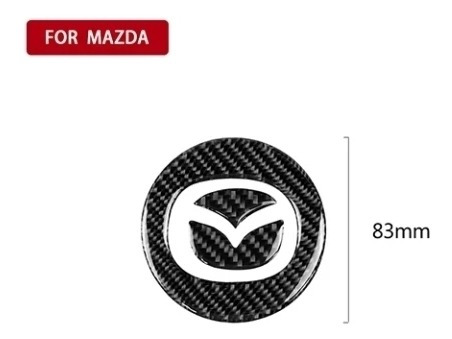 Pegatina Volante Mazda 3, 6, Cx3, Cx5 2018-22 Fibra Carbon