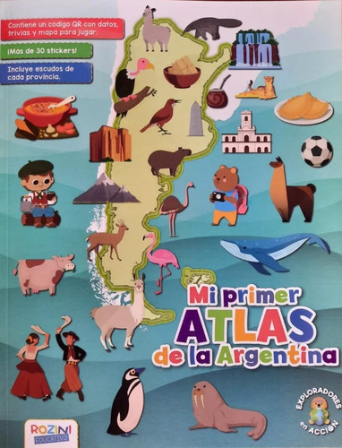 Libro Mi Primer Atlas De La Argentina Mas De 30 Stickers