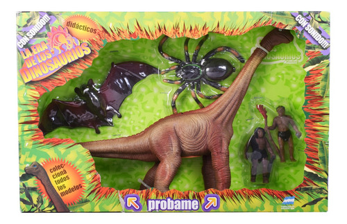 Dinosaurio Con Sonido Brachiosaurus Y Accesorios Miluplast